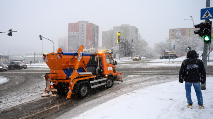 Una ola de nieve afecta a Eslovaquia