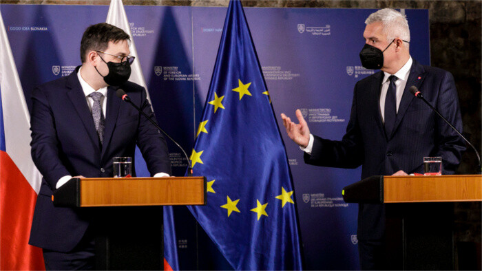 El ministro de Exteriores de Eslovaquia se reúne con su homólogo checo en Bratislava