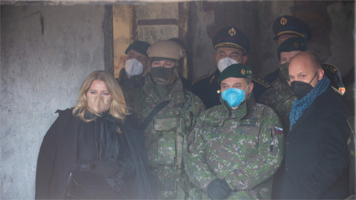 Prezidentka Zuzana Čaputová za vojakmi  v Lotyšsku