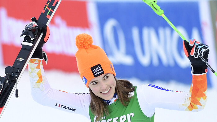 Petra Vlhová pred slalomom v Lienzi