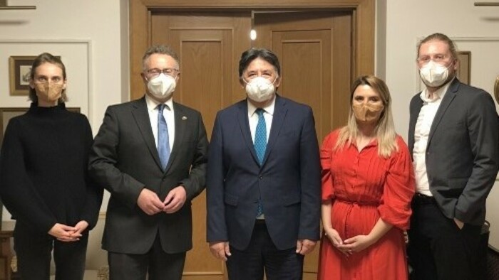 Eviro-Minister Budaj meets UK ambassador and climate activists