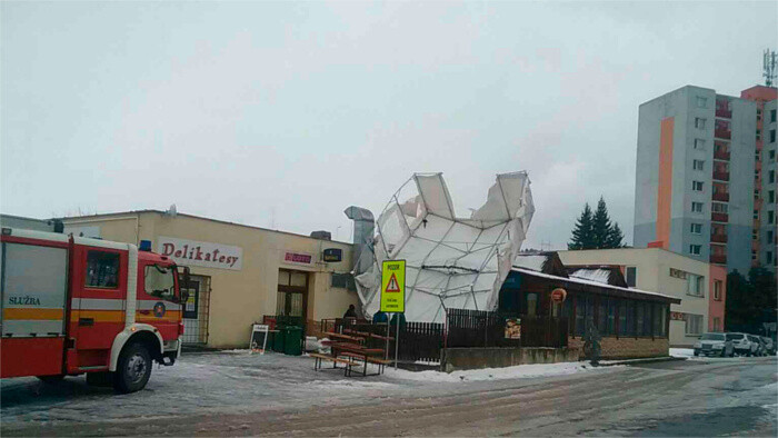 Nedeľná kalamita pod Tatrami