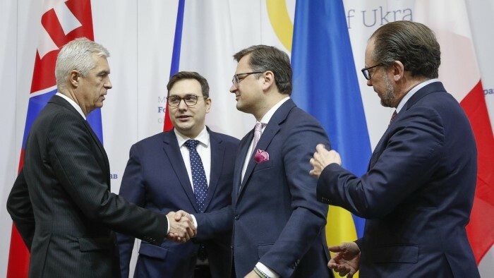 Slovak, Czech and Austrian joint visit to Ukraine 