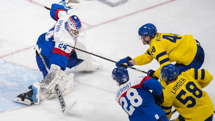 ZOH: hokej Švédsko - Slovensko 4:1