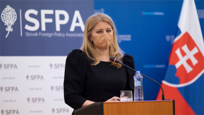 La política exterior de Eslovaquia está perdiendo apoyo en casa, opina la presidenta Zuzana Čaputová