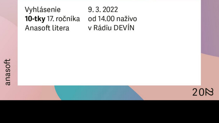 Vyhlásenie desiatky ceny Anasoft litera 2022