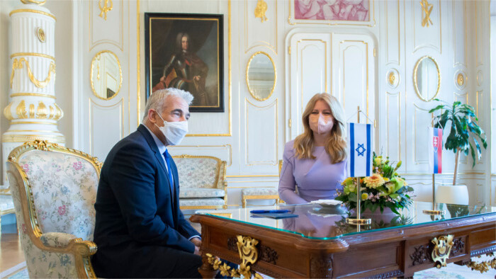 La presidenta eslovaca se reunió con el ministro de Exteriores de Israel