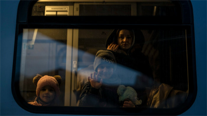 Train humanitaire pour les réfugiés ukrainiens