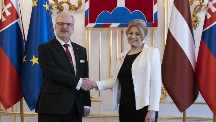 Lettlands Staatspräsident auf Slowakei-Besuch