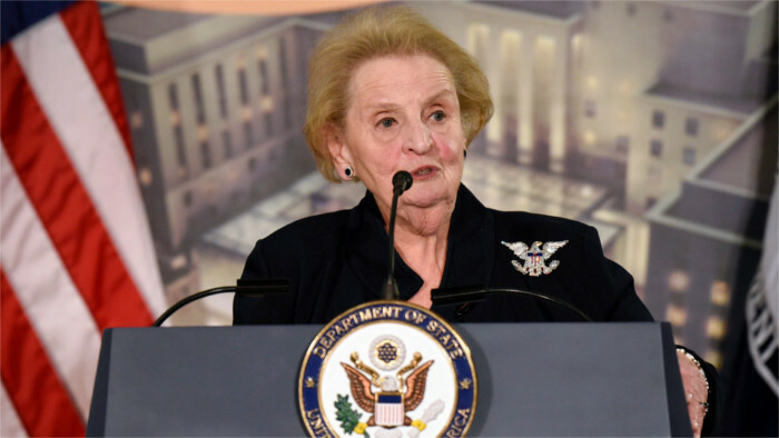 Muere Madeleine Albright, personalidad clave de nuestro acercamiento a Occidente