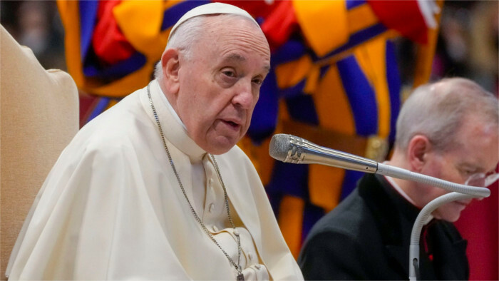 Pope Francis congratulates new president, assuring him of his prayers