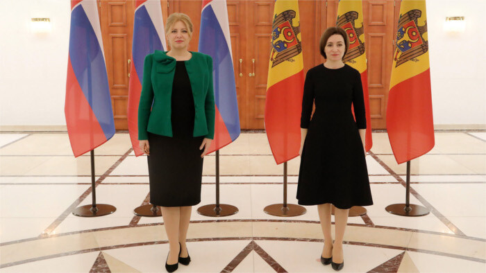 Čaputová im Gespräch mit moldauischer Präsidentin