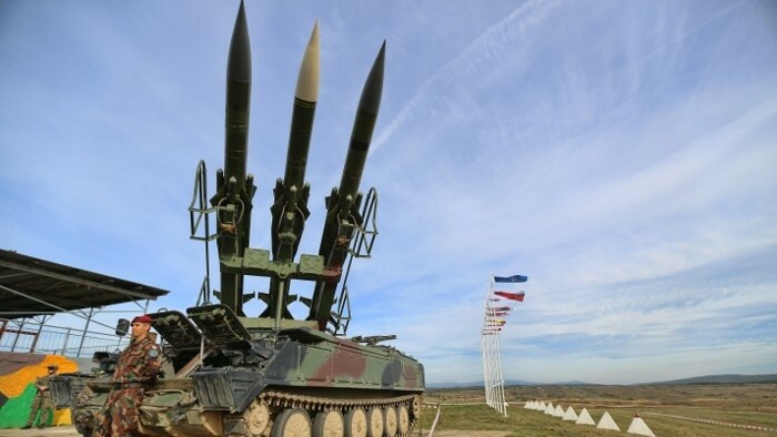 Surface-to-air defence system being deployed at Slovak eastern border
