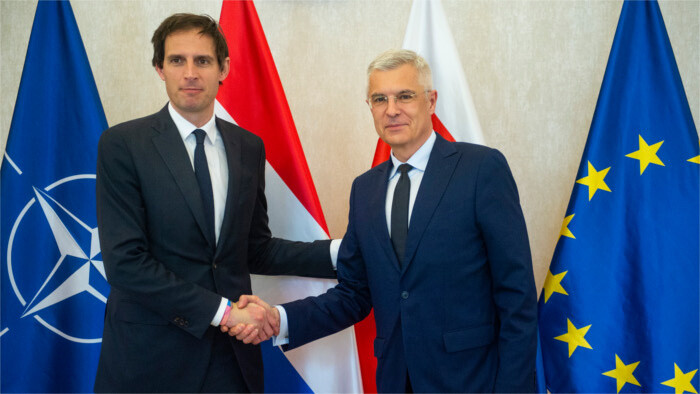 El ministro de Asuntos Exteriores, Ivan Korčok, recibe a su homólogo holandés