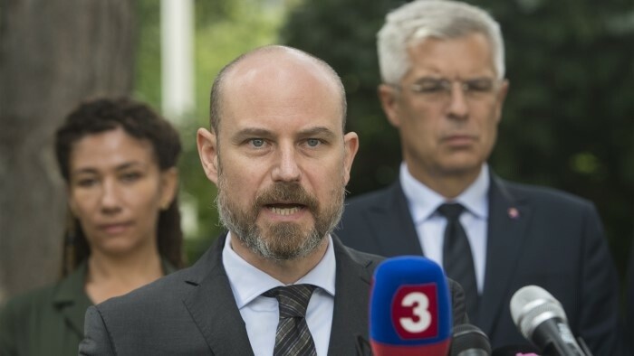 Slowakischer Europaabgeordneter Vladimír Bilčík als Wahlbeobachter in Serbien 