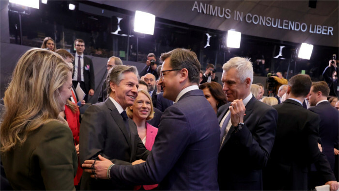 Korčok en la reunión de los jefes de la Diplomacia de la OTAN