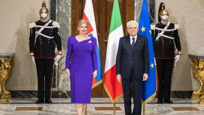Staatsoberhäupter der Slowakei und Italiens über aktuelle Themen