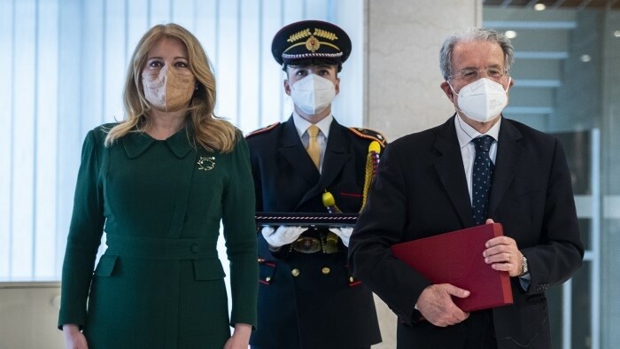 President awards former EC Chief Romano Prodi