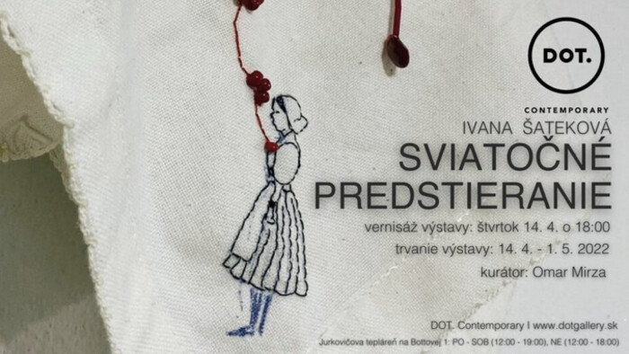Ivana Šáteková vystavuje Sviatočné Predstieranie