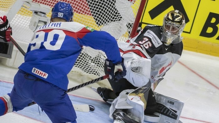 Slowakisches Eishockeyteam verlor gegen Kanada 