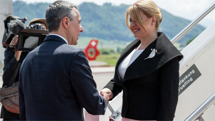 La presidenta, de visita en Suiza