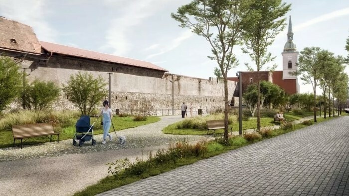 Neuer Park im Zentrum von Bratislava