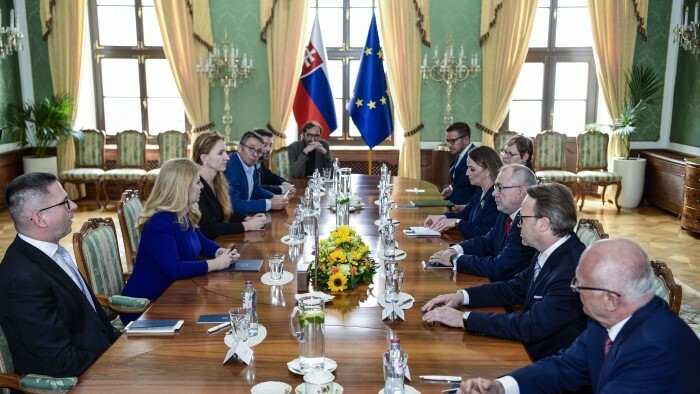 Präsidentin Čaputová empfängt Sozialpartner 