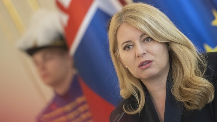 Präsidentin Zuzana Čaputová gibt das Entlastungspaket ans Parlament zurück