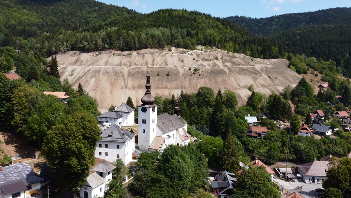 Špania dolina: Banský prekop a Kostol Premenenia Pána