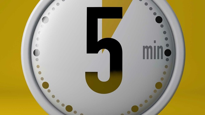 O 5 minút, za 5 minút