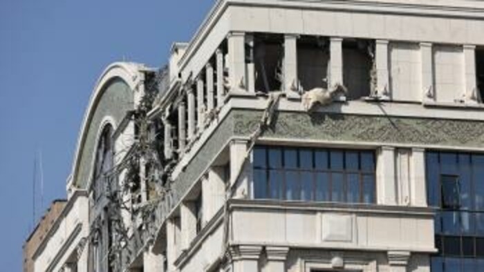 Útok na doneckú vládnu budovu 