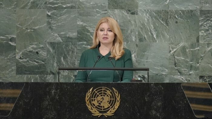 Slovak president addresses UN General Assembly