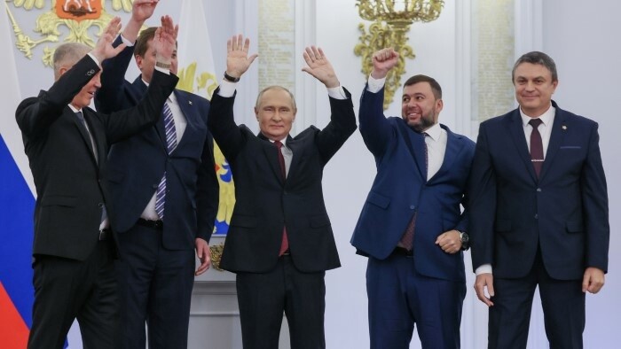 Presidents including Čaputová condemn annexation of Ukrainian territories