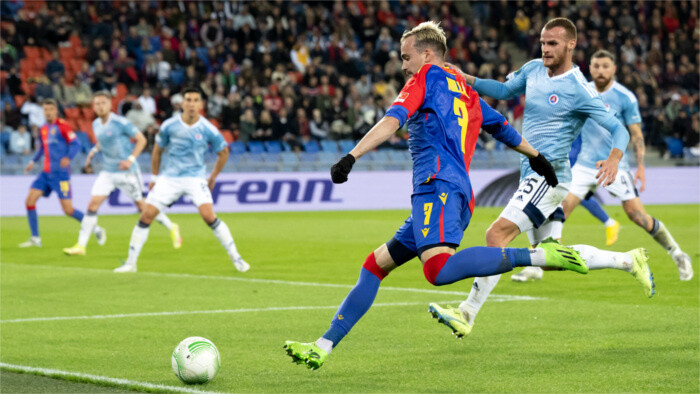 Slovan registra su primera victoria en la Liga Conferencia Europa