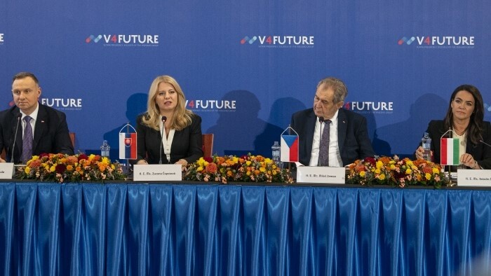 Встреча президентов государств-членов V-4