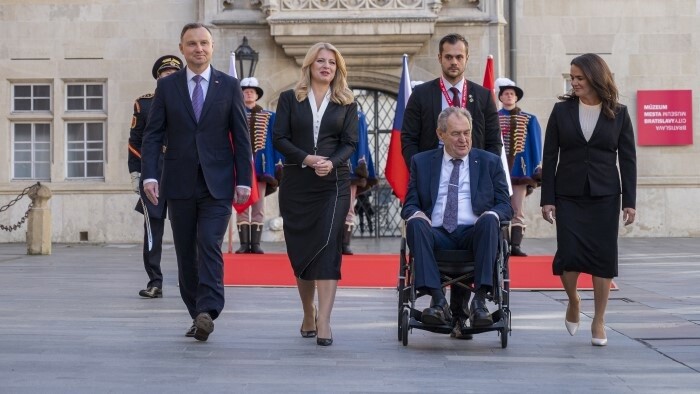 V4-Staatsoberhäupter in Bratislava über Ukraine-Krieg und Energie 