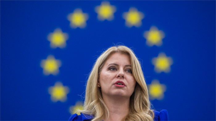 Zuzana Čaputová au Parlement européen