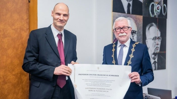 Slowakische Akademie der Wissenschaften: Ehrendoktorwürde für Frank Schreiber