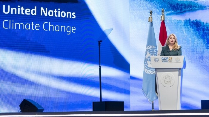 Caputova on COP27: We must involve future generation in climate change 