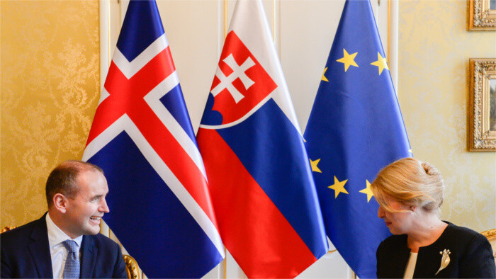 Čaputová y Jóhannesson abordan diversos temas de actualidad