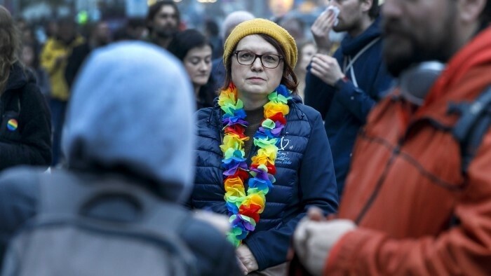 Акция в поддержку LGBTI- сообщества в Братиславе