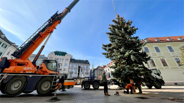 L’arbre de Noël de la capitale slovaque