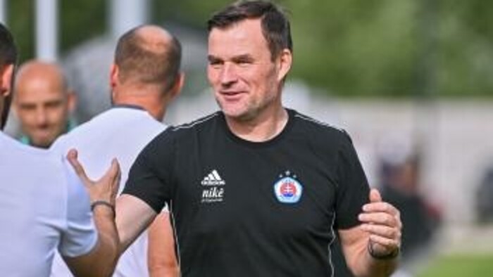 Futbal: Slovan pred zápasom vo Vilniuse
