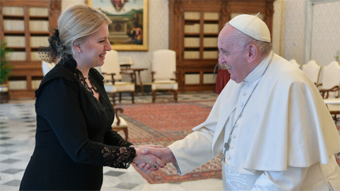 Čaputová se reunió el sábado con el Santo Padre en el Vaticano