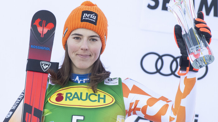 Lyžovanie: Petra Vlhová skončila na 2. mieste v obrovskom slalome