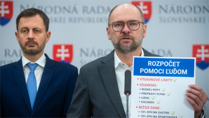 OĽANO, Sme rodina, SaS y Za ľudí apoyarán el presupuesto estatal 2023