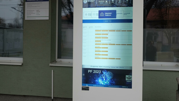 Úradné dokumenty na elektronických tabuliach
