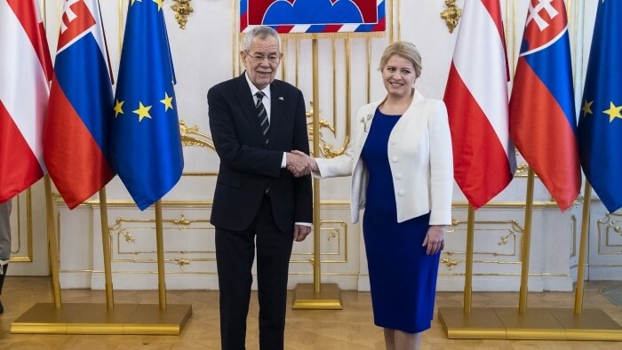 Präsidentin Čaputová empfing Bundespräsident Van der Bellen 