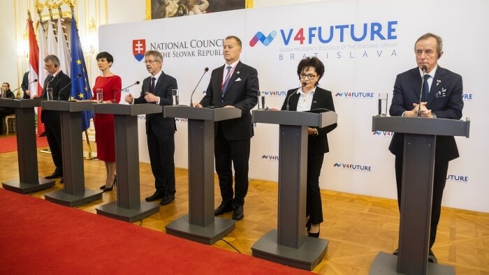 Parlamentspräsidenten der Visegrád-Länder unterstützen die Ukraine