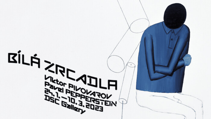 Pozvánka na výstavu Biele zrkadlá v pražskej DSC Gallery